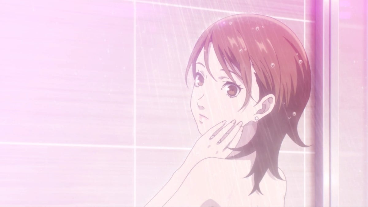 Yukari gratuitously in the shower