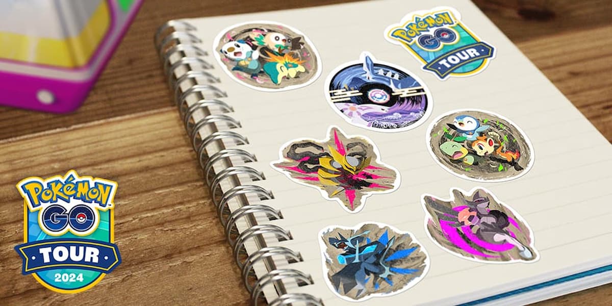 Pokemon Go Tour: Sinnoh Stickers.