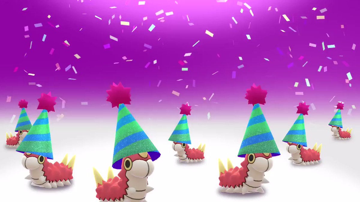 Pokemon Go Wurmplue party hats