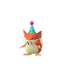 Raticate Blue and Green Party Hat