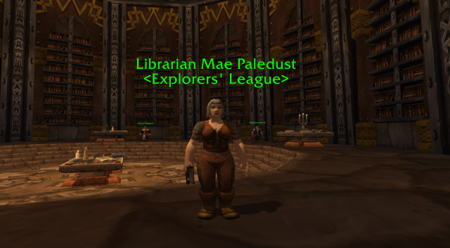 Mae Paledust in the Hall of Explorers, WoW