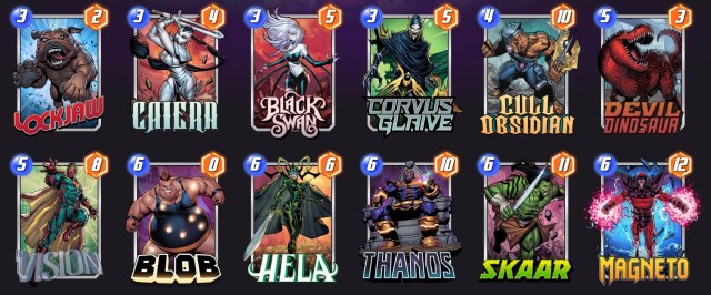 Marvel Snap Thanos Glaive deck