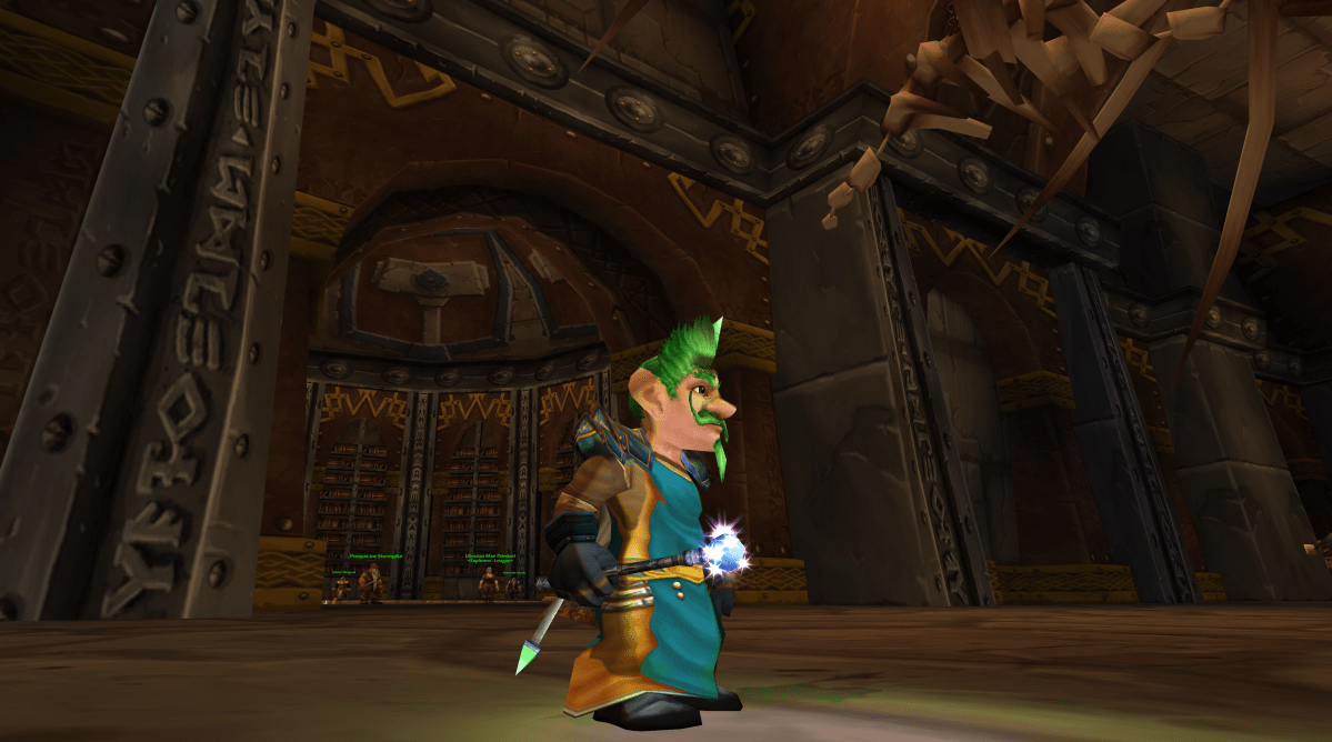 Mage holding the Icefury Wand from the Mage's Wand quest chain in WoW Classic