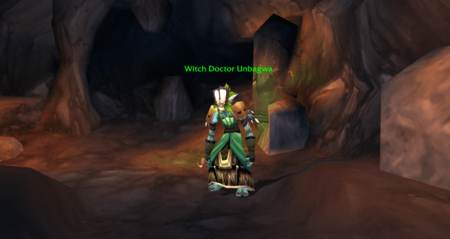 Witch Doctor Unbagwa in the Spirit Den in WoW Classic