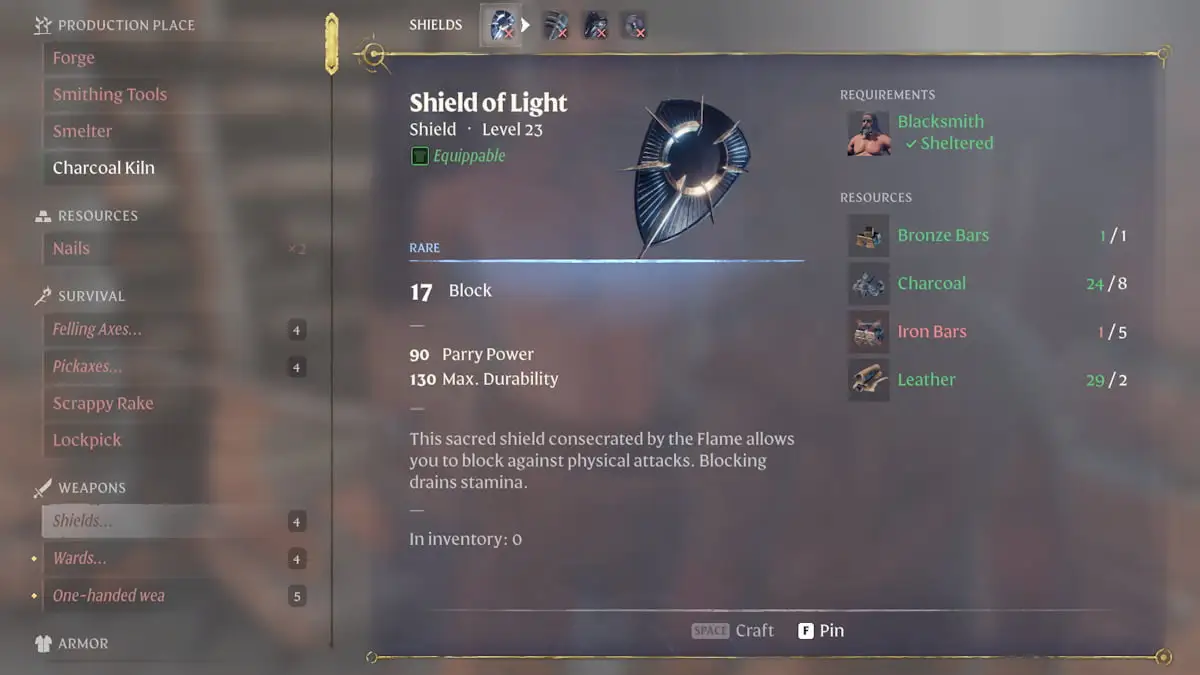 Best shields in Enshrouded, ranked