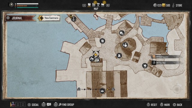 A screenshot of the Saint Anne map showing the Mailbox location.