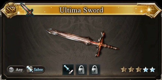 Icon image showing the Ultima Sword in Granblue Fantasy Relink