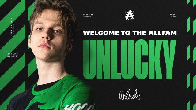 Unlucky is announced as the new Alliance member in this graphic