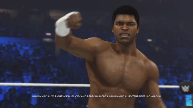 Muhammed Ali shown in a teaser for WWE 2K24.