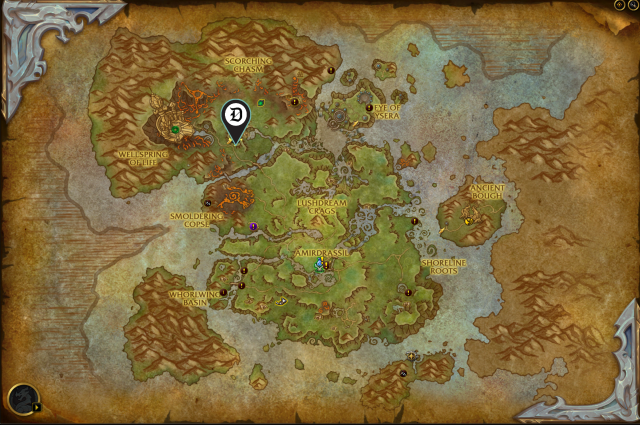 Wellspring Overlook location in WoW Dragonflight