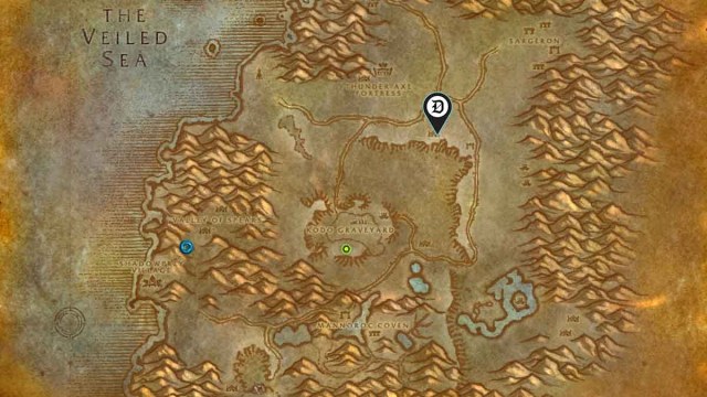 On the Lam quest location on the Desolace map in WoW Classic SoD