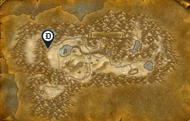 Image of the map of Dun Morogh in WoW SoD.
