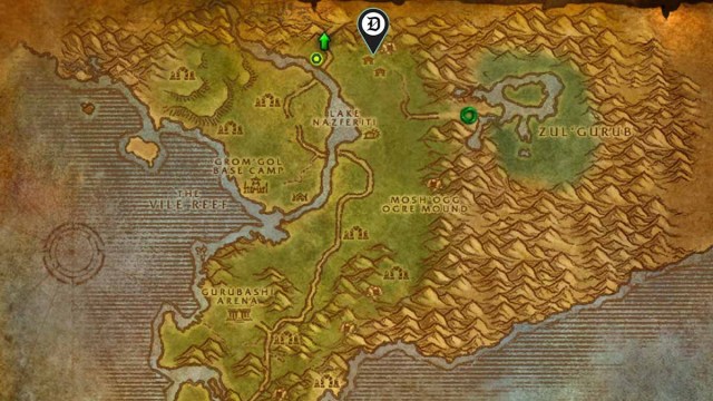 Wendel Mathers location on the Stranglethorn Vale map in WoW SoD