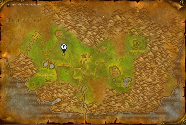 Bouldergor map in Ararthi Highlands, WoW Classic