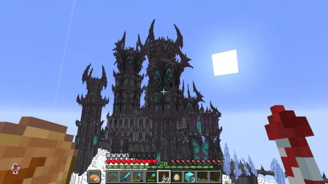 A castle build in Season 9 of Hermitcraft.
