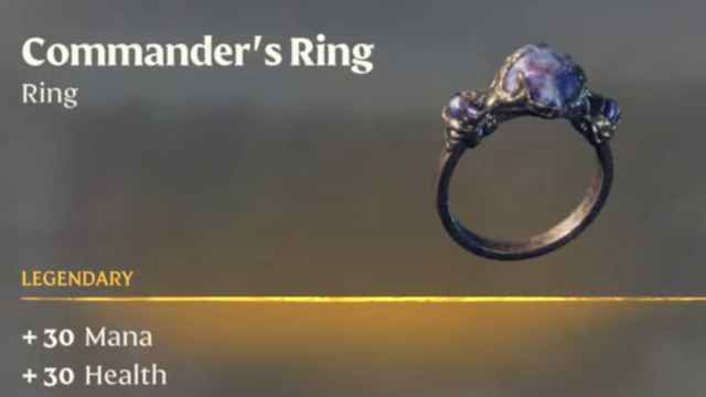 The Commander's Ring.