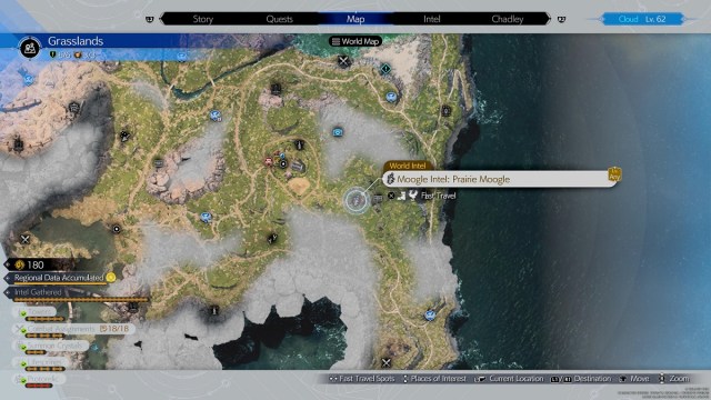 Final Fantasy 7 Rebirth Grasslands map
