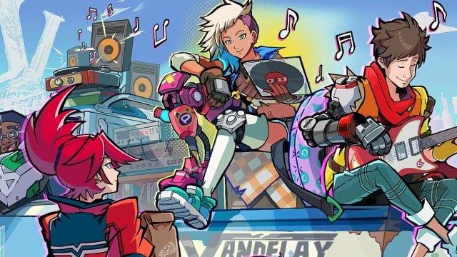 characters playing and listening to music in HiFi Rush