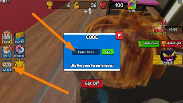 How to redeem codes in Boxing Star Simulator