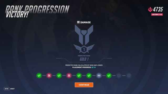 OW2's new Rank Progression screen and Placement Matches starting in season 9.