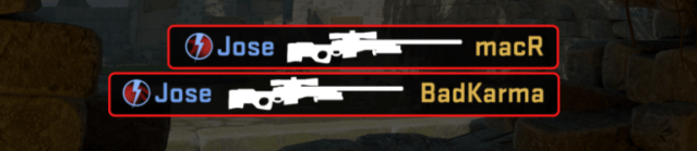 An image of the XP Overload icon next to a player name in CS2.