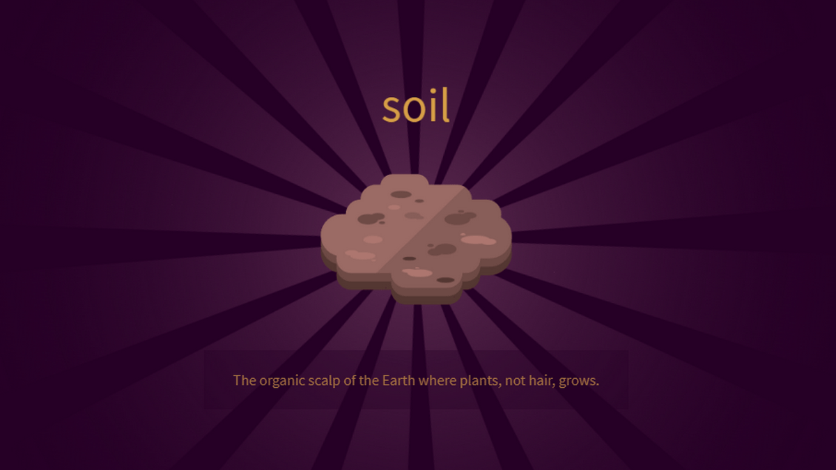 An icon of soil.