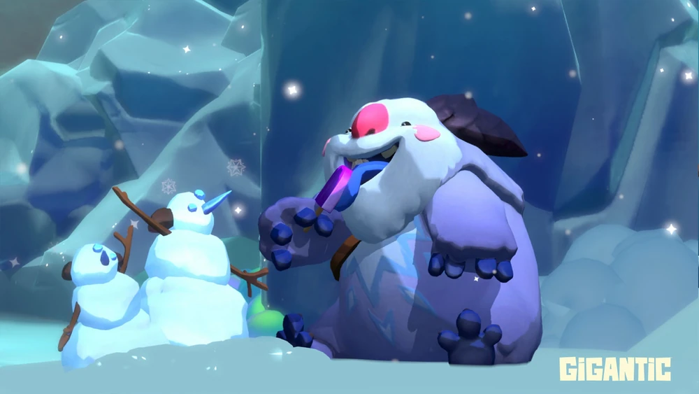 Pakko and his little snowman. Image via Motica
