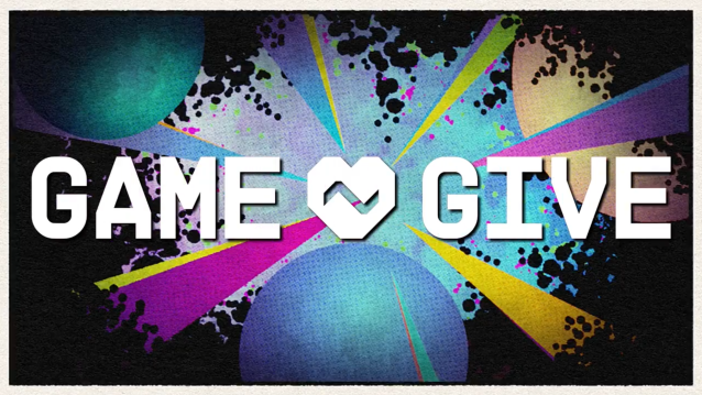 The Game2Give logo in front of a colorful background.