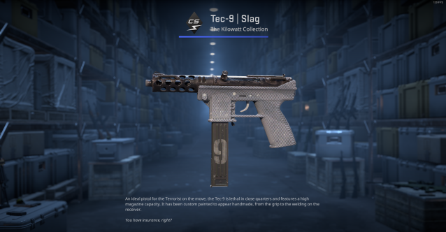 The Tec-9 | Slag weapon in CS2.