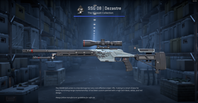 The SSG 08 | Dezastre weapon in CS2.