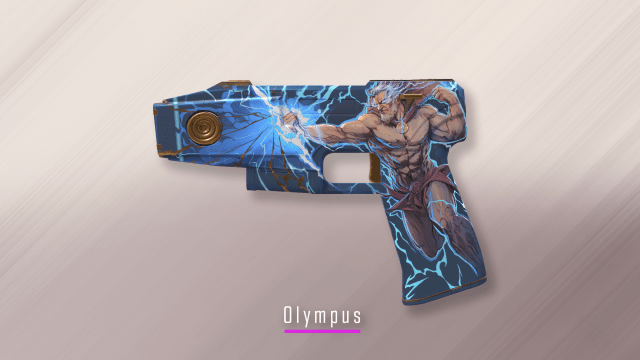 The Zeus with the Olympus skin in CS2.