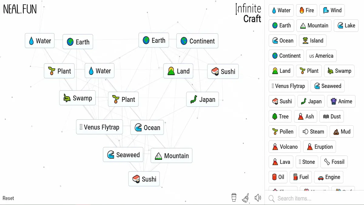 Как сделать Луффи в Infinite Craft