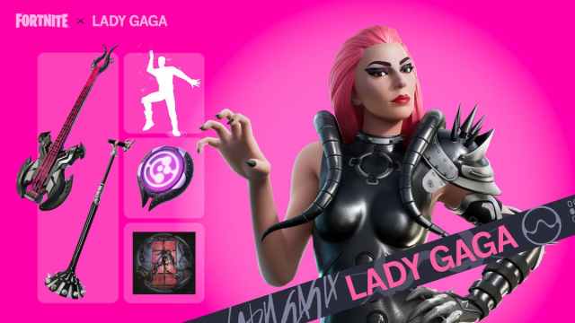 Lady Gaga outfit and Chromatica-themed items in the Fortnite Item Shop