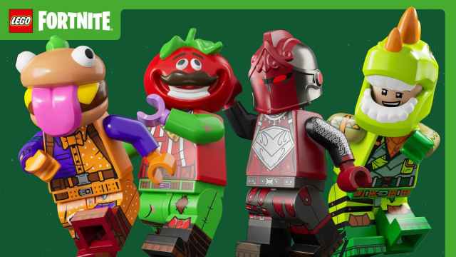 LEGO Fortnite characters like Durr Burger and Tomato Head.