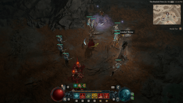 A Lunar Awakening Conduit Shrine in Diablo 4.