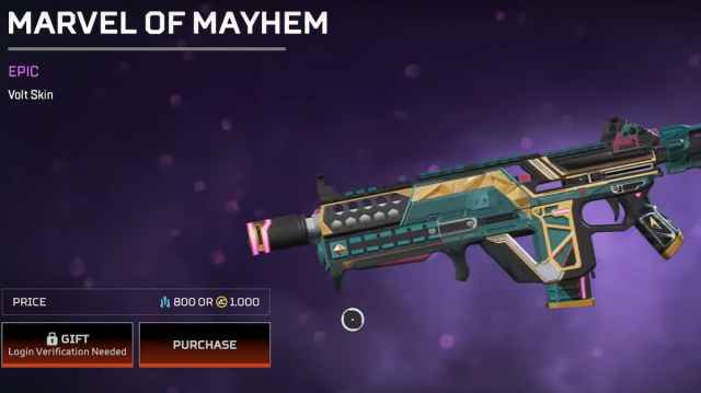 Marvel of Mayhem skin for the Volt