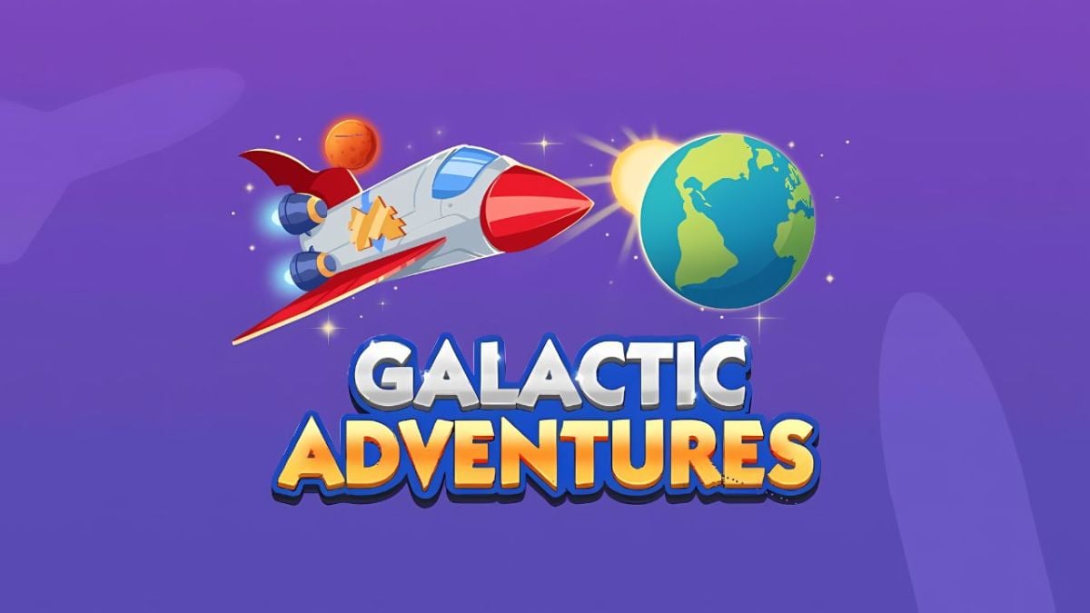 An image showing the Galactice Adventures logo with a spaceship and earth on top of it.