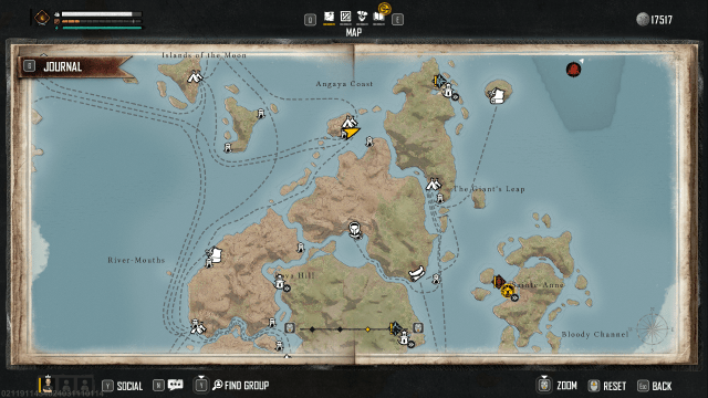 Northern Red Isle on the Skull and Bones map.