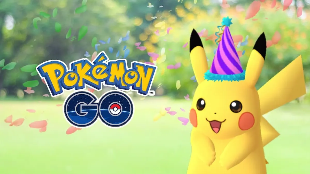 Pikachu wearing a Party Hat for Pokémon Day 2017