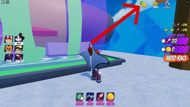 How to redeem codes in Rocket Wings Simulator.