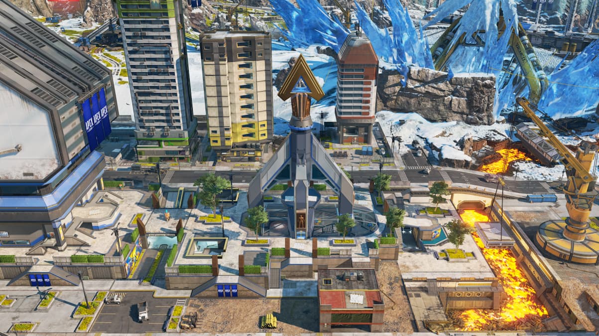 The new Monument and Museum POI on World's Edge, as part of Apex's Season 17 and 20 map updates.