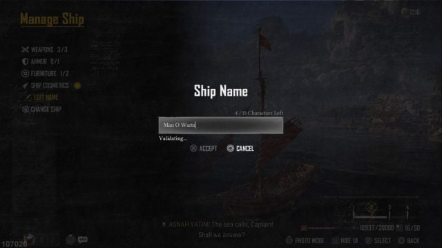 ship name in skull and bones