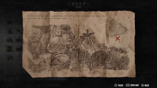 Treasure map overview in Skull and Bones