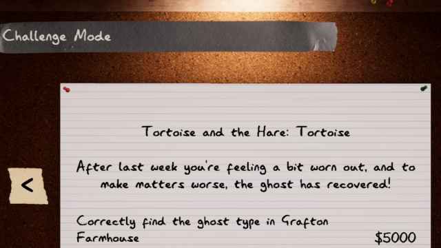 The Tortoise and the Hare: Tortoise Phasmophobia challenge.