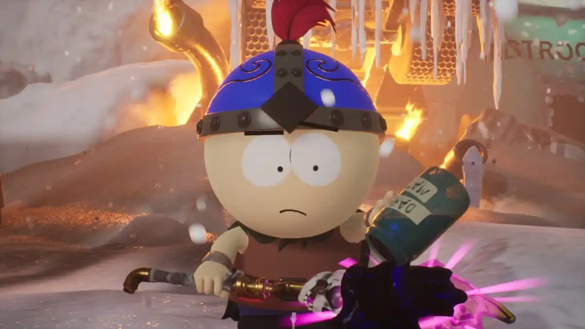 An in game image of Stan from South Park: Snow Day