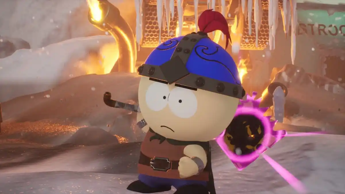 An in game image of Stan from South Park: Snow Day