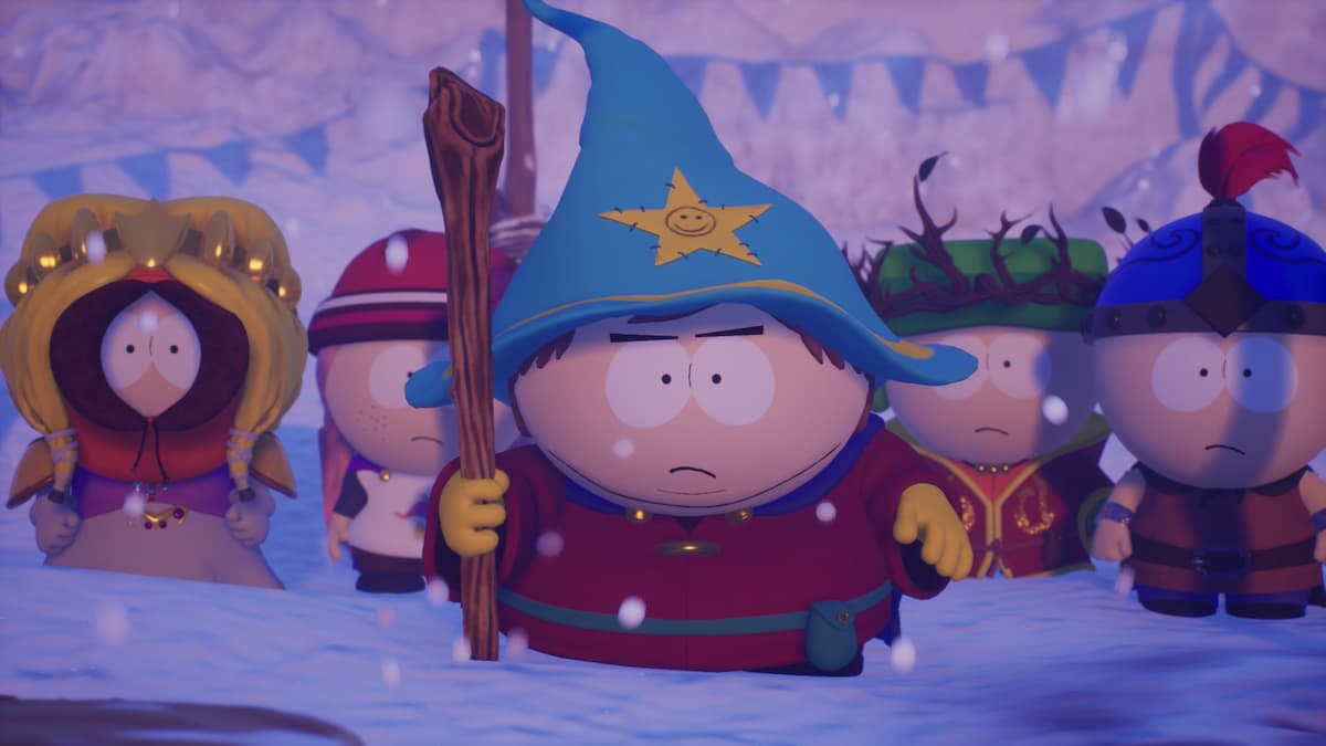 An image of Stan, Kyle, Cartman, Kenny and the New Kid from South Park Snow Day