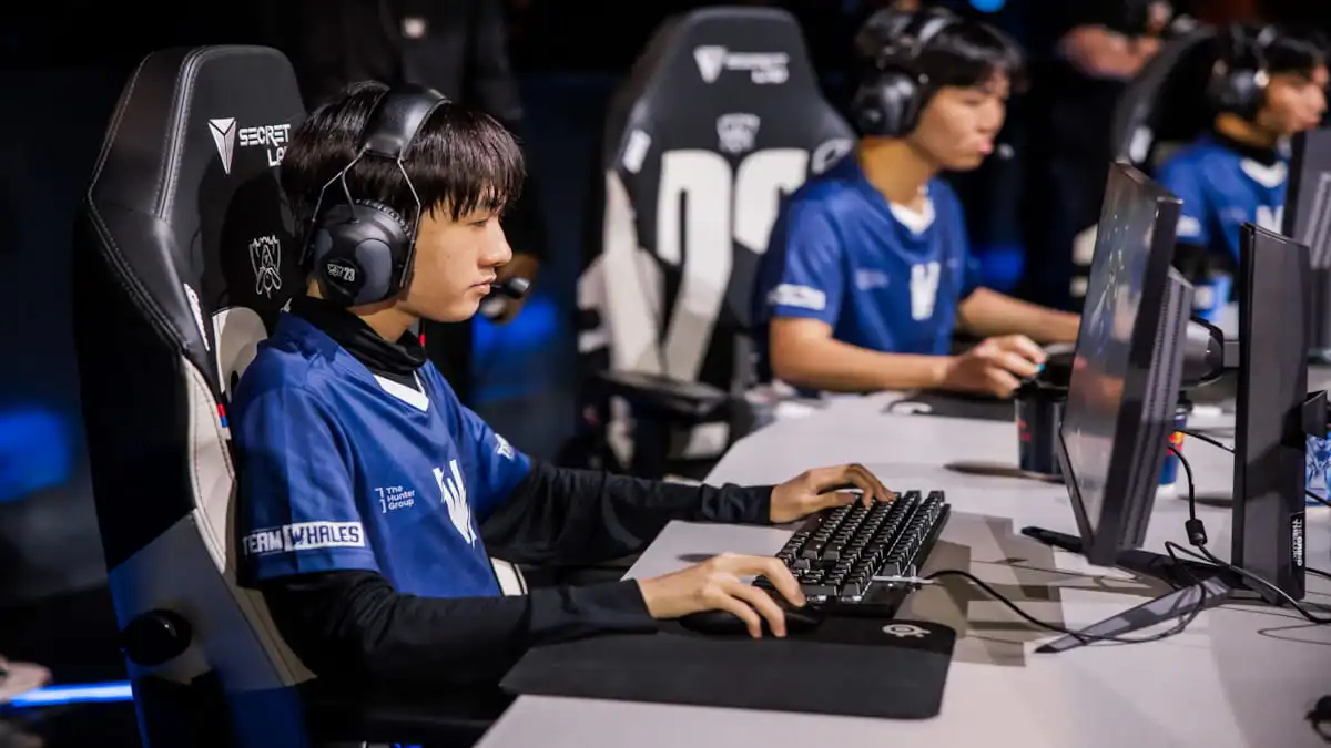 BeanJ in Worlds 2023 playing for Team Whales
