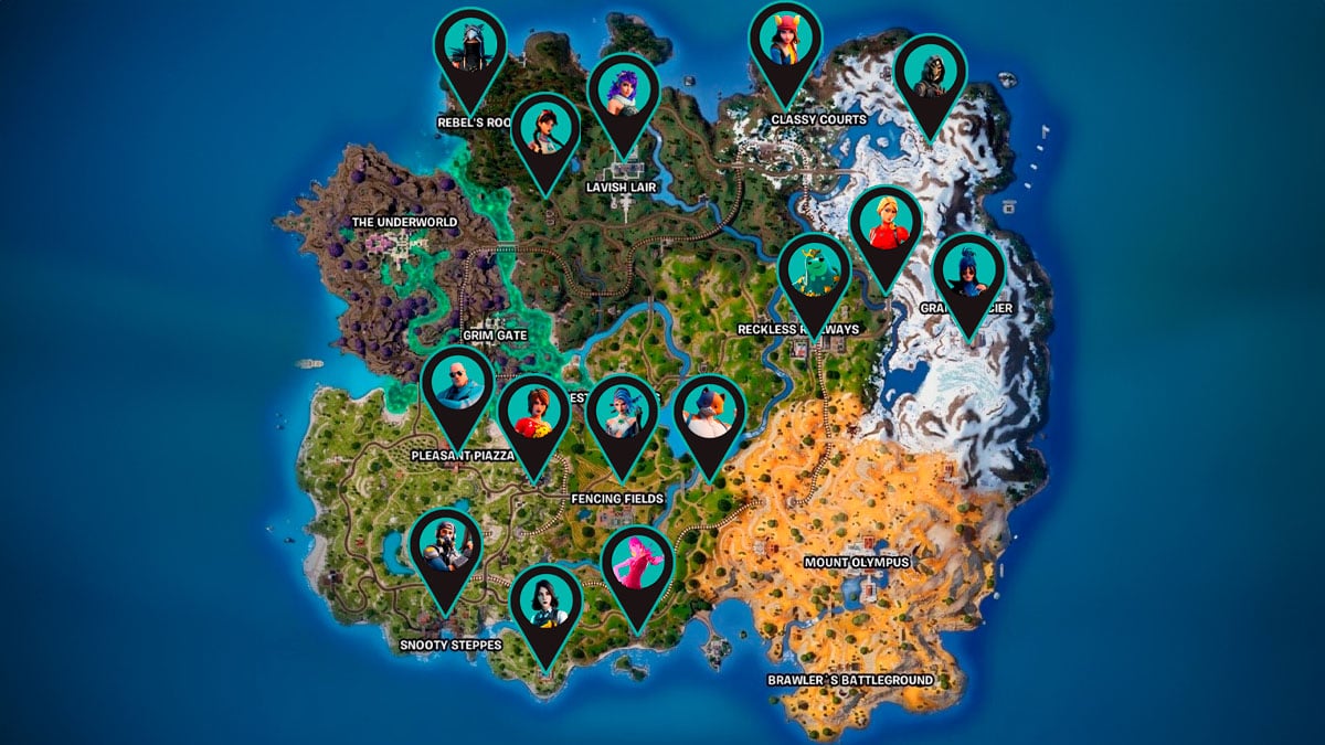 All NPC and Hires locations in Fortnite Chapter 5 season 2