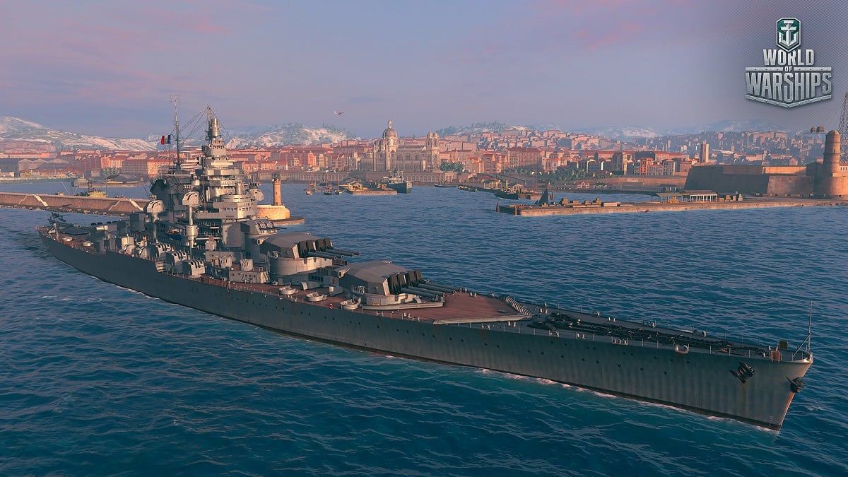 The French Battleship Alsace in World of Warships.